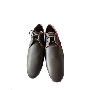 Hell for Leather Mens Dark Brown Lace Up Dress Oxford Leather Shoes Size 9